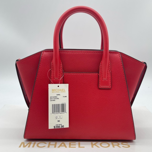 Michael Kors Small Avril TZ Satchel Bag Flame - Picture 5 of 13